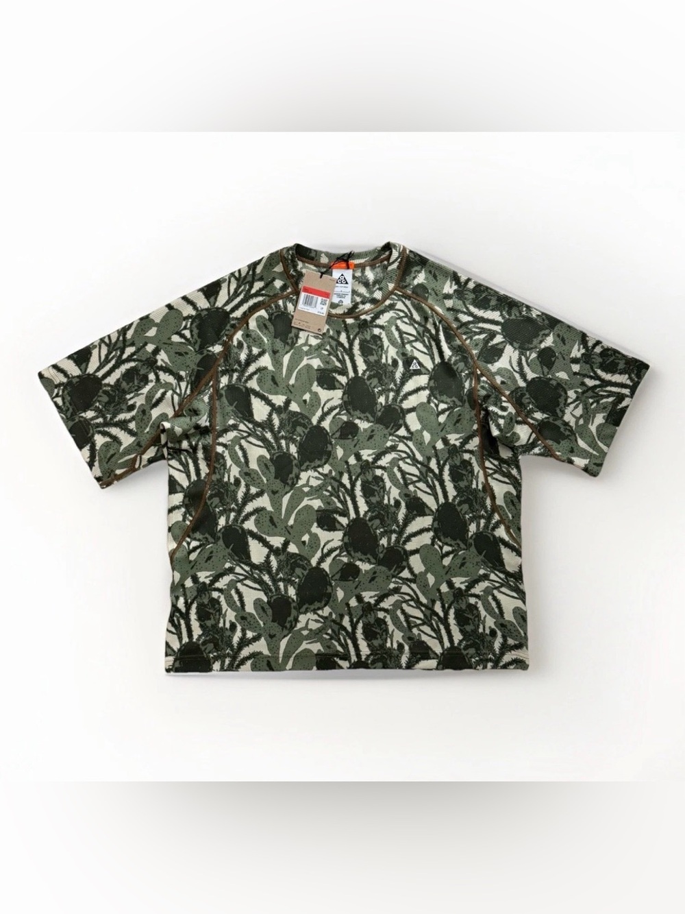 Nike ACG Top Shirt Mens Large Chinati Short-Sleeve ADV Cactus HV0587-229 New